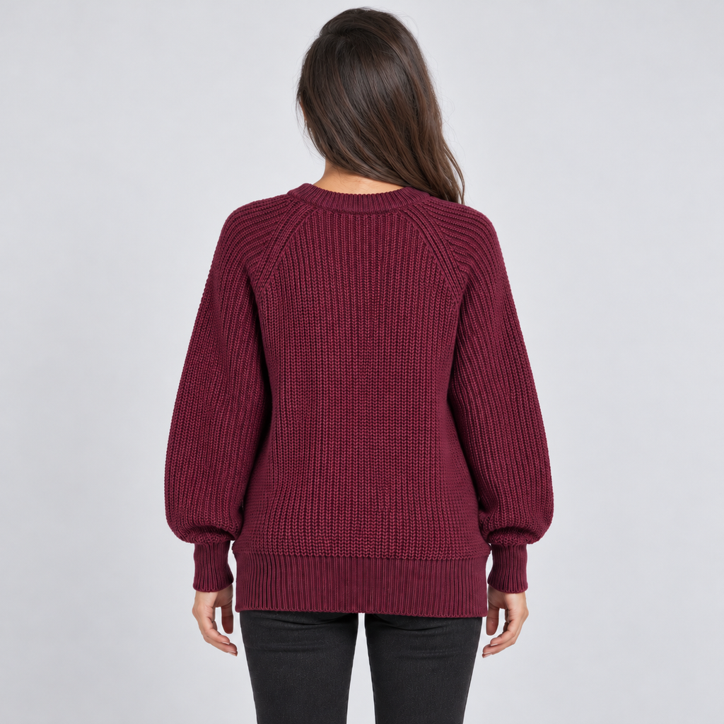 Montarello Women’s Jumper Cable Knit Oversized Sweater