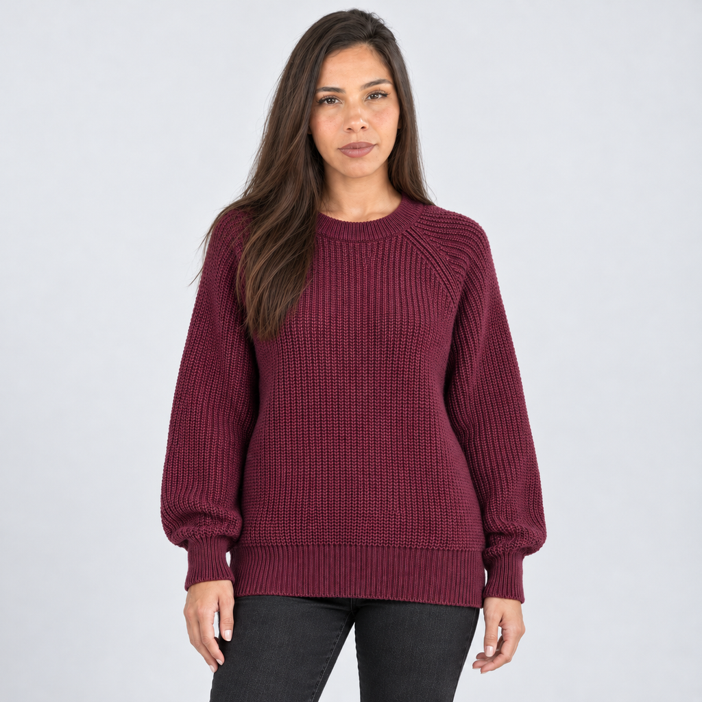 Montarello Women’s Jumper Cable Knit Oversized Sweater