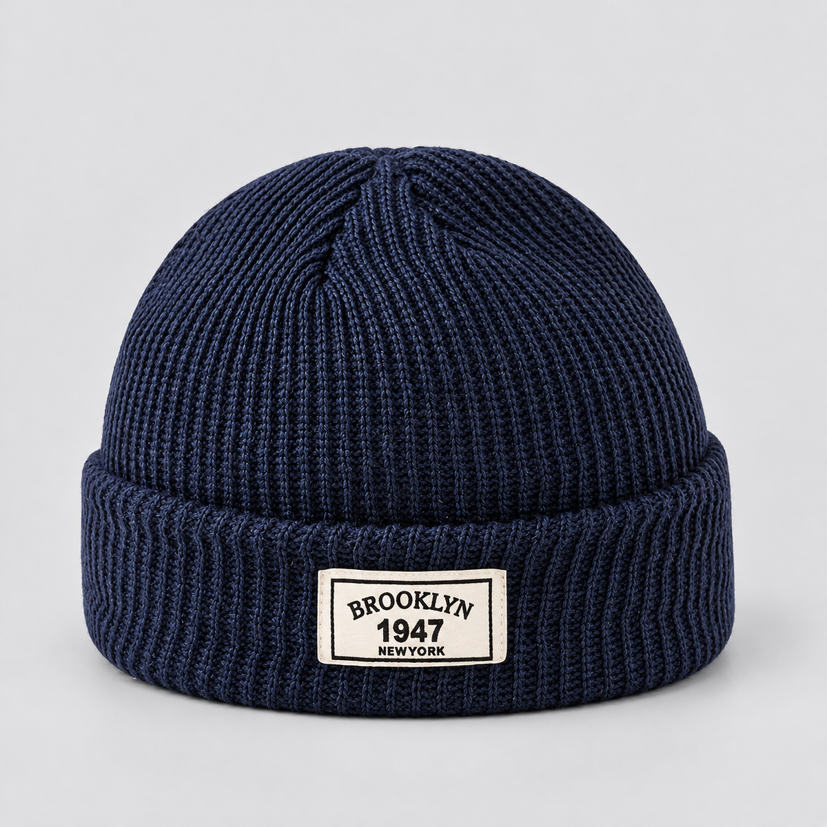 Montarello Men’s Hat Beanie Short Fisherman Cuffed Knit