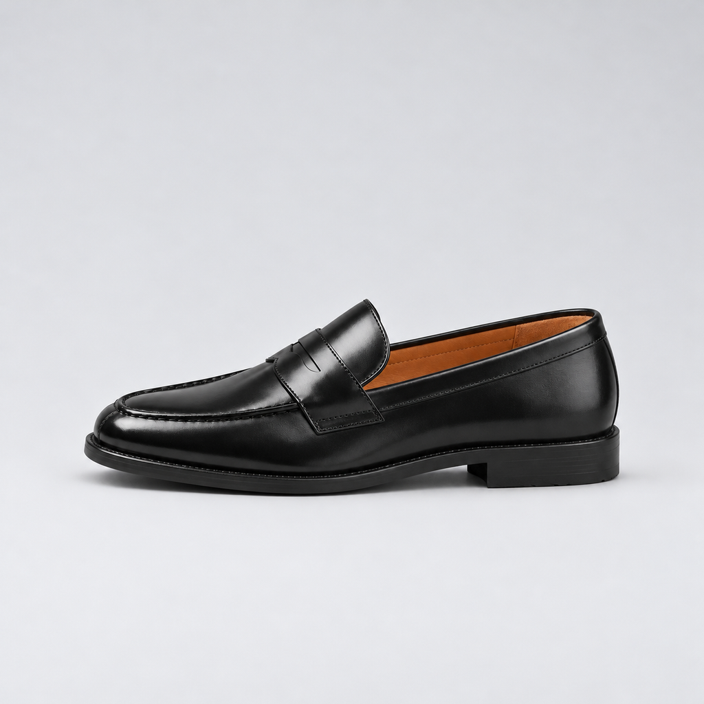 Montarello Men's Leather-Look Penny Loafers