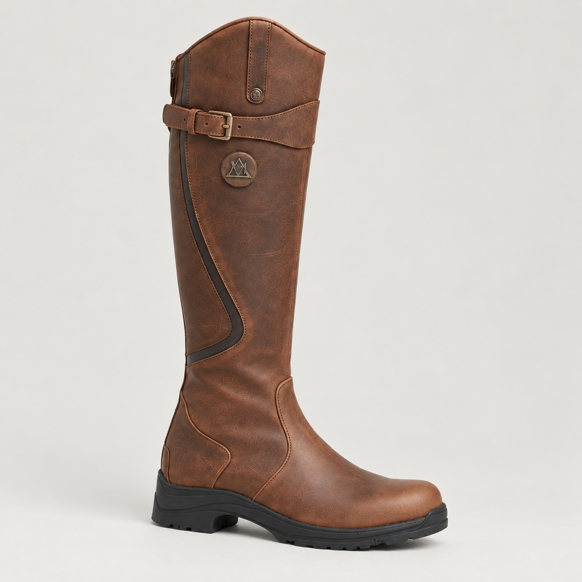 Montarello Women's Boots Knee High Waterproof Adjustable Strap