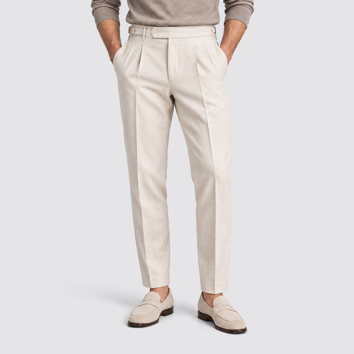 Montarello Men's Tailored Fit Trousers