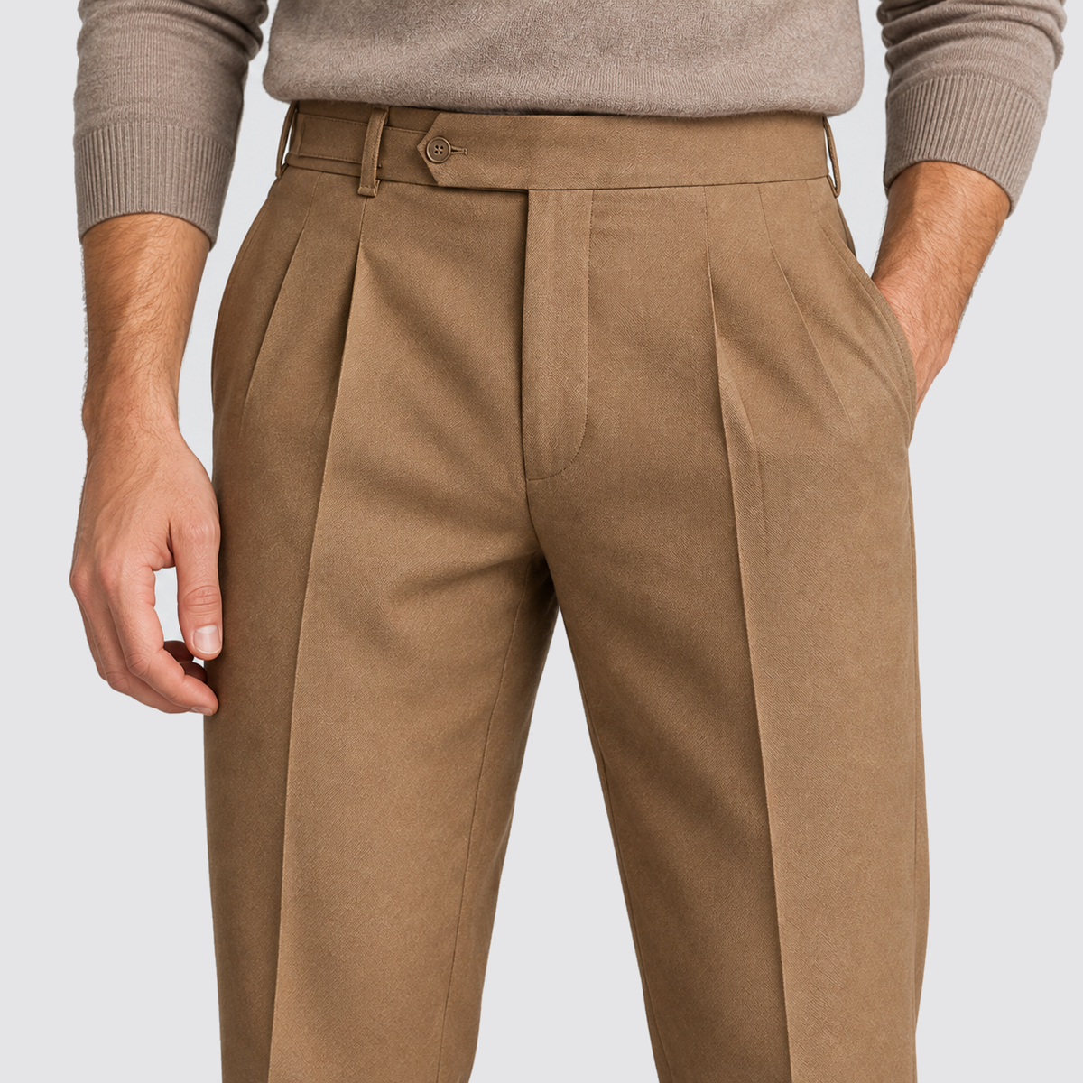 Montarello Men's Tailored Fit Trousers