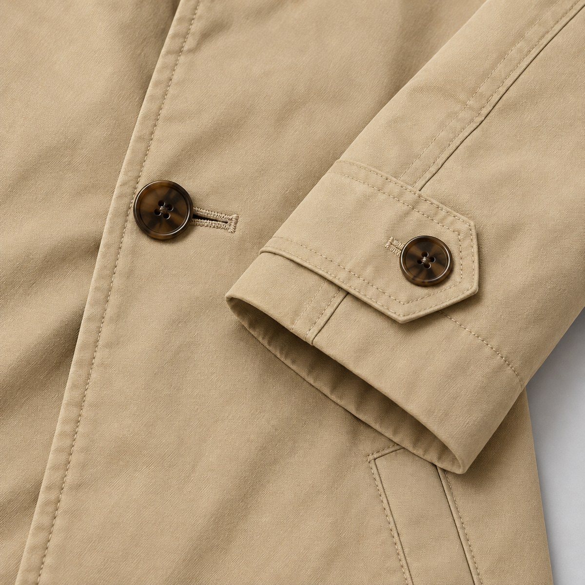 Montarello Men's Coat Tailored Longline Button Front