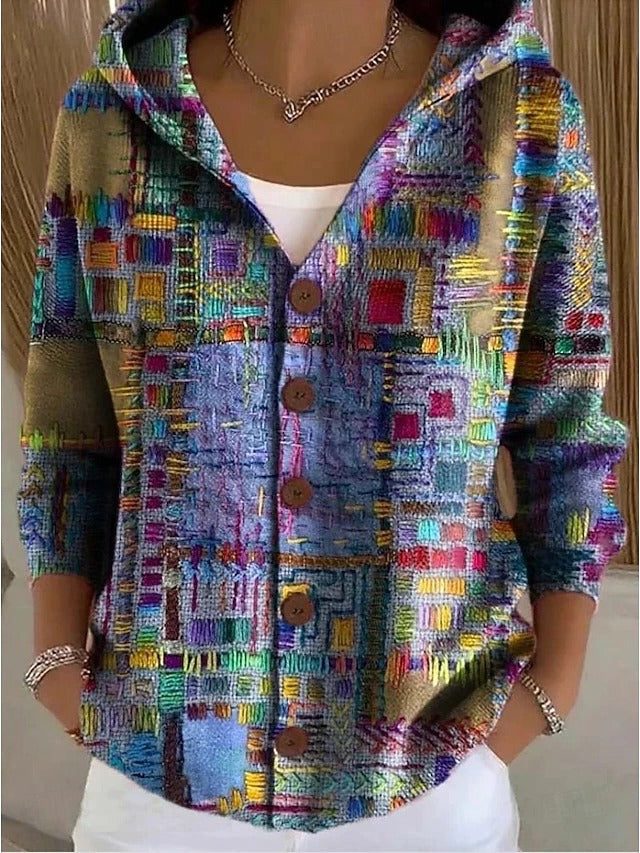 Morgance | Hooded Button Cardigan with Pockets for Women