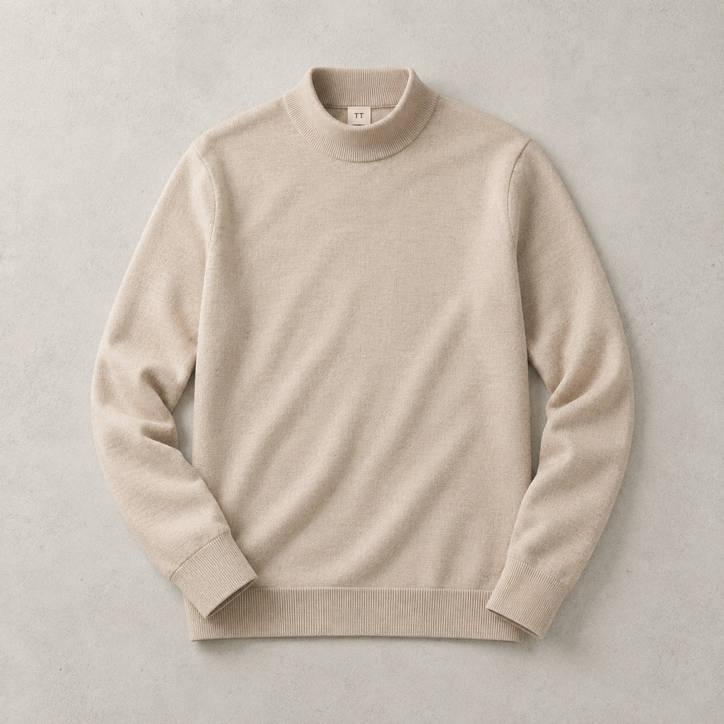 The Menton Mock Neck Knit Sweater