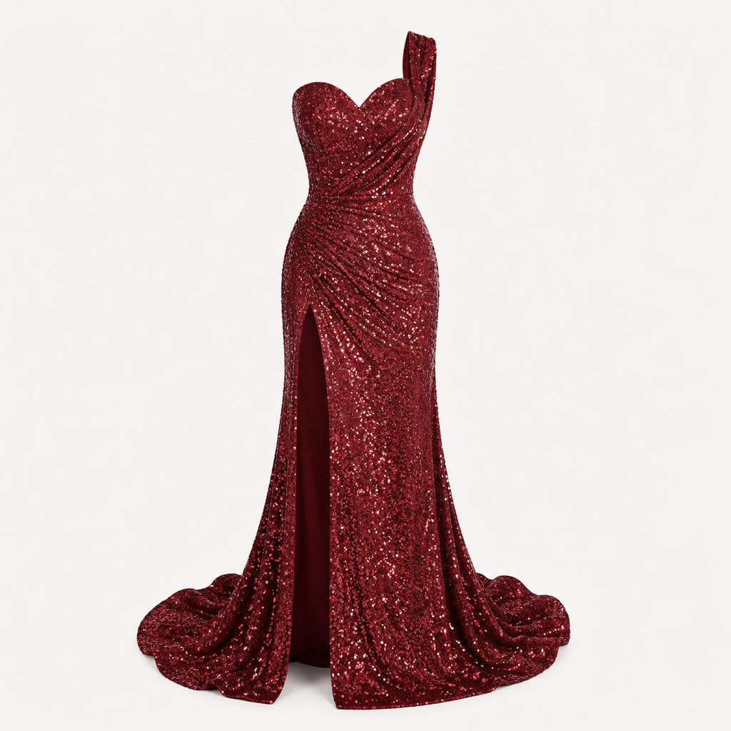 Kaia | Sequin One-Shoulder Maxi Dress for Women