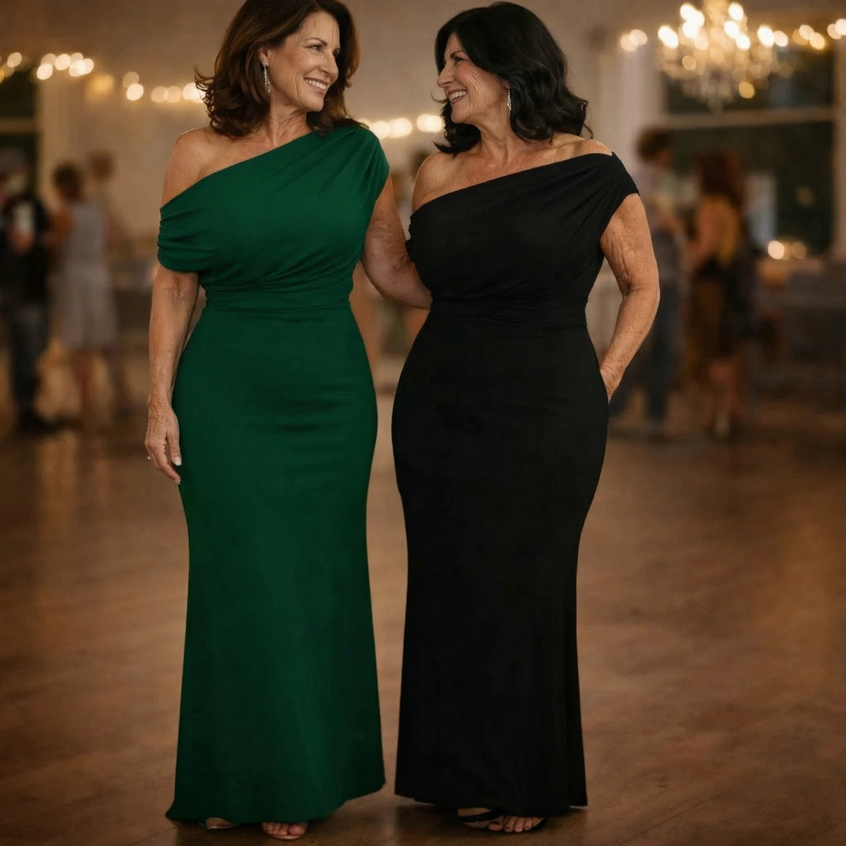 Eva's Boutique | Elegant Off-Shoulder Gown