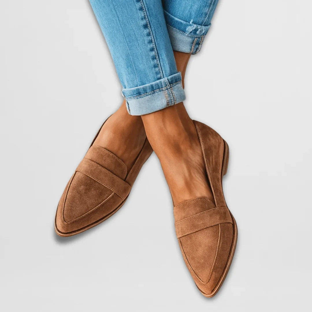 Orthopedic soft suede loafers
