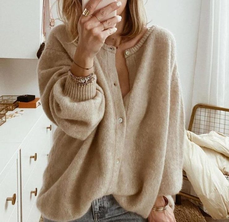 Paige | Oversized Cardigan with Long Sleeves for Women