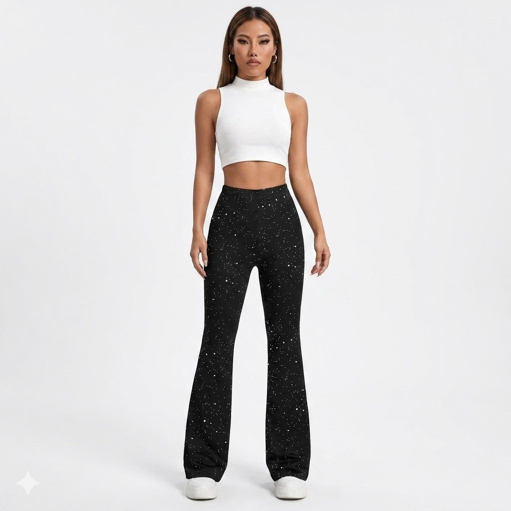 Pearl | Glitter Flared Pants for Women