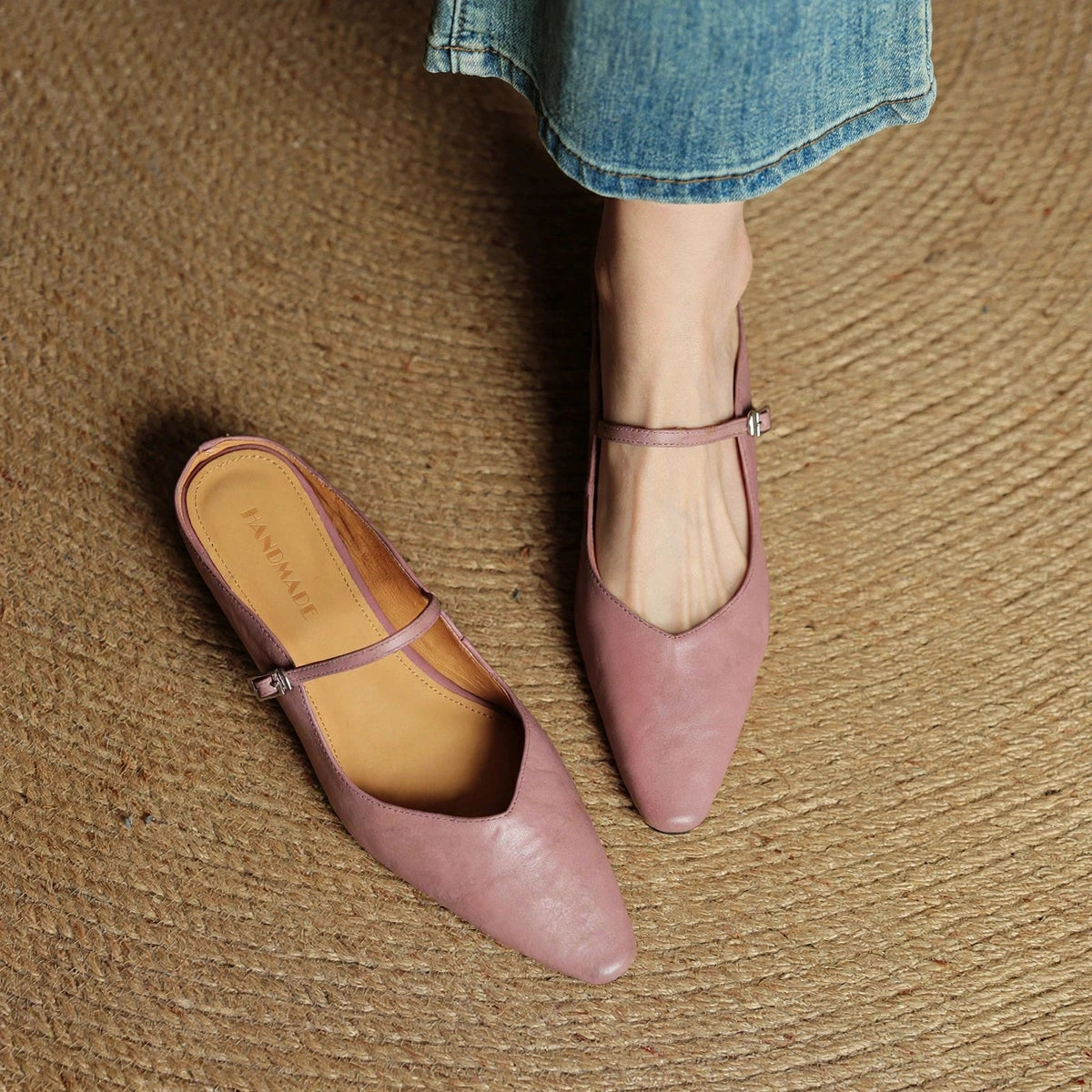 Orella Genuine Leather Mules