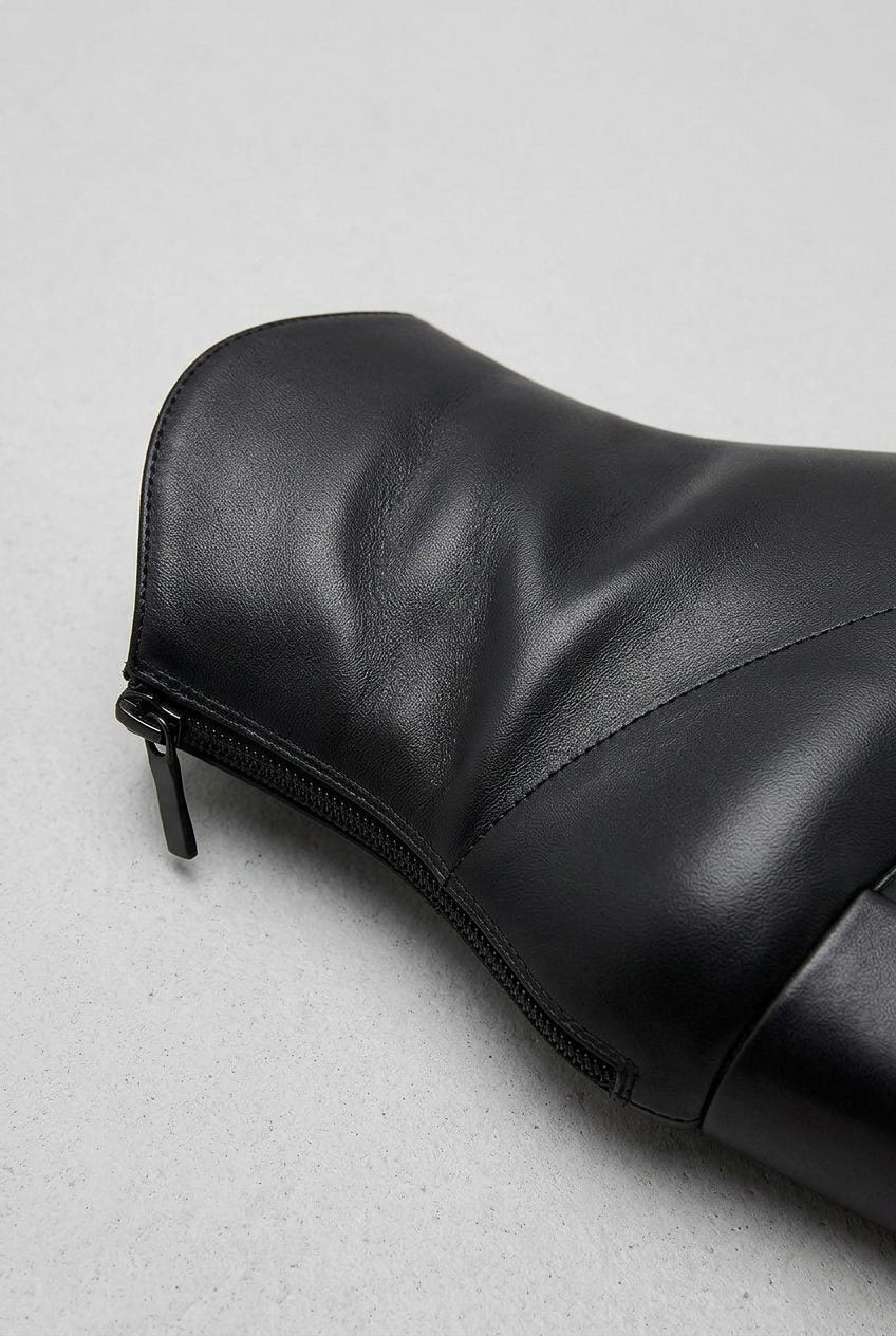 Bethany | Block Heel Ankle Boots with Pointed Toe and Side Zip for Women