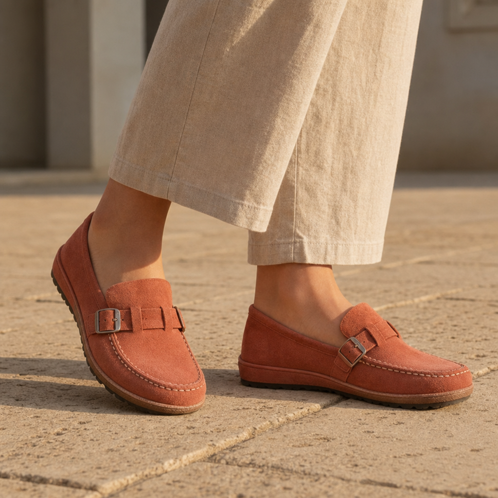 Porquerolles Orthopedic Suede Loafers