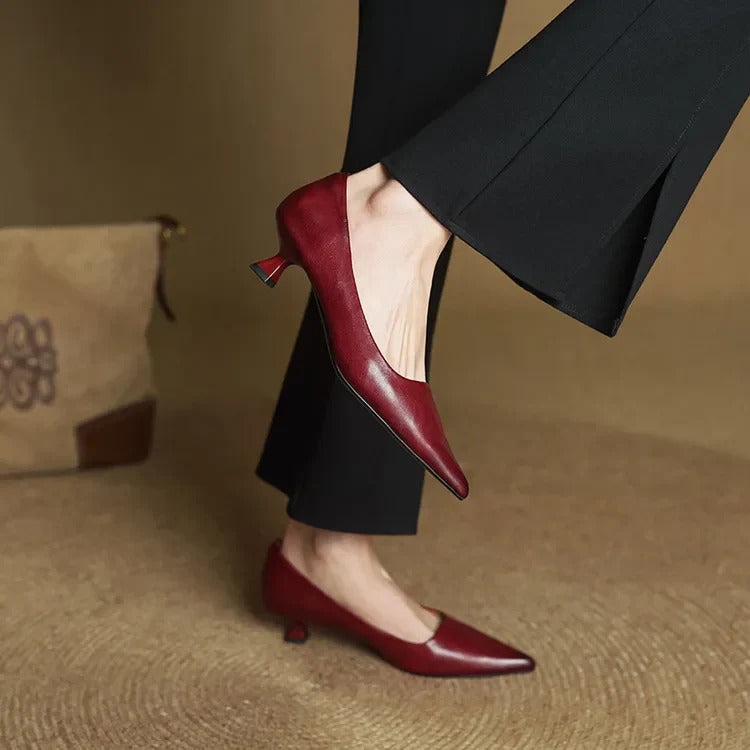 Mirelle Genuine Leather Heels