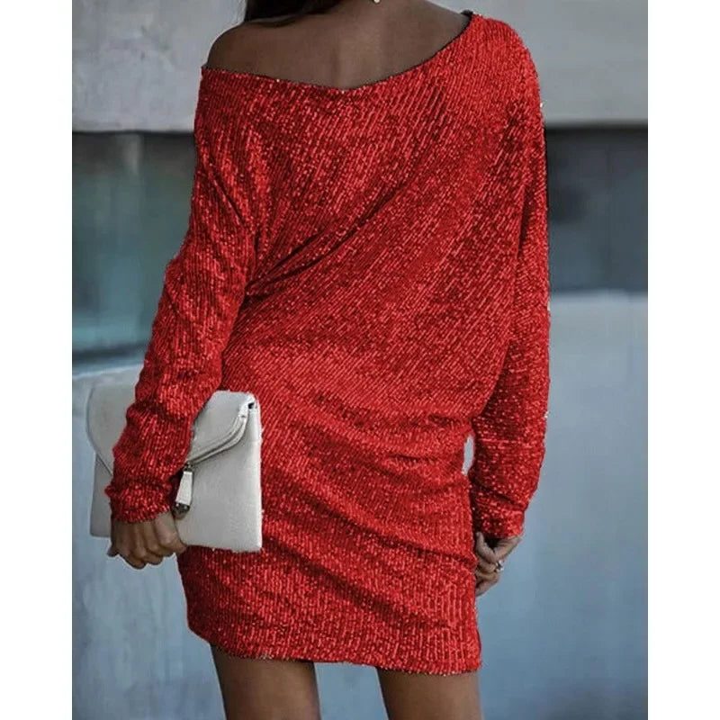 Primrose | Sequin Off-Shoulder Mini Dress for Women