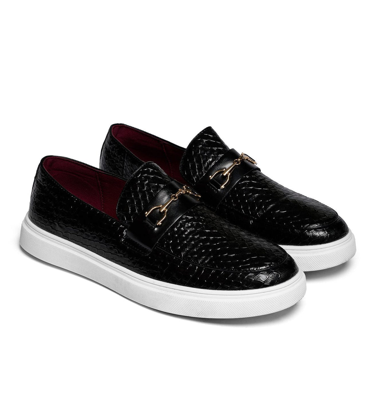 Quilted Slip-On Loafers for Men