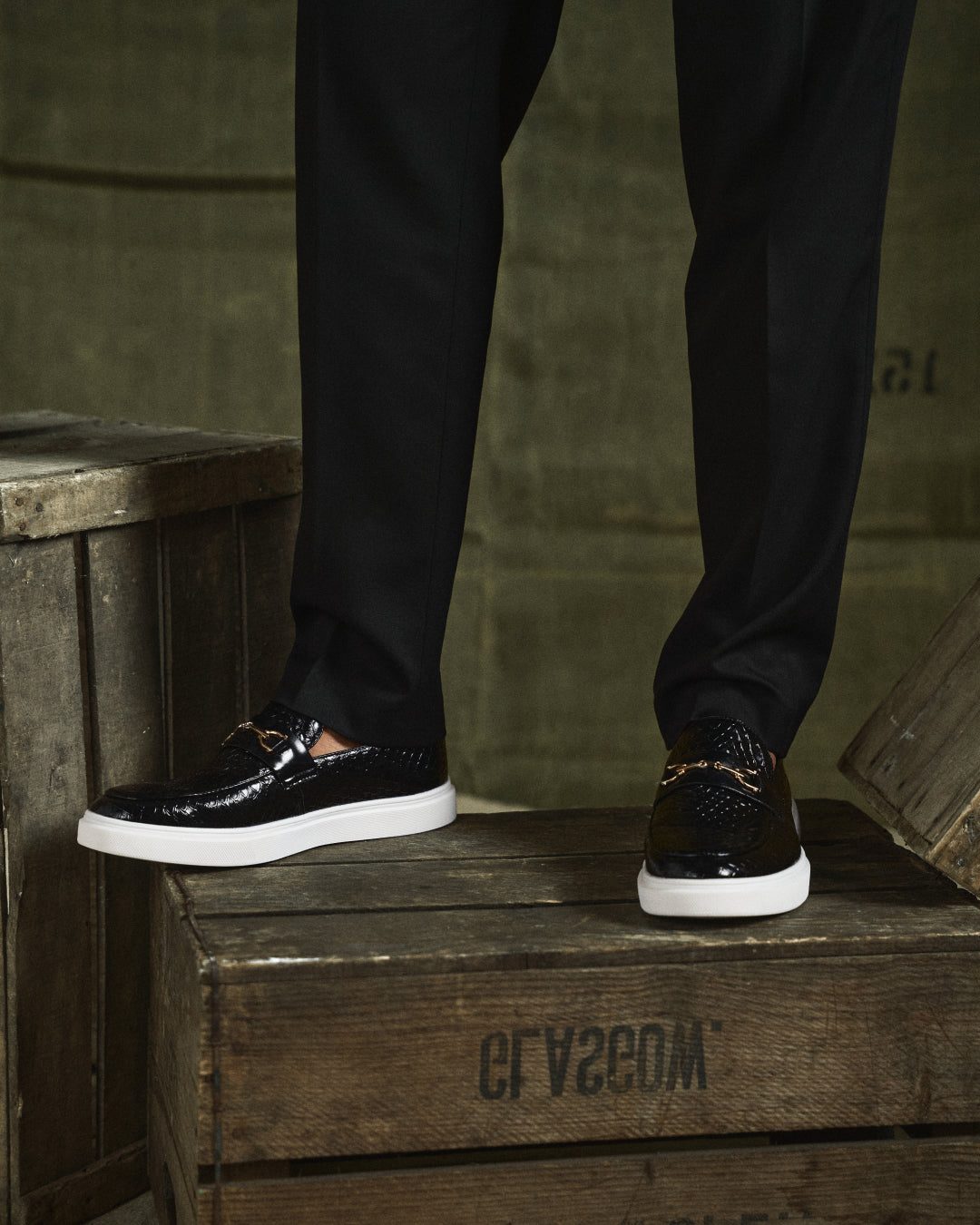 Quilted Slip-On Loafers for Men