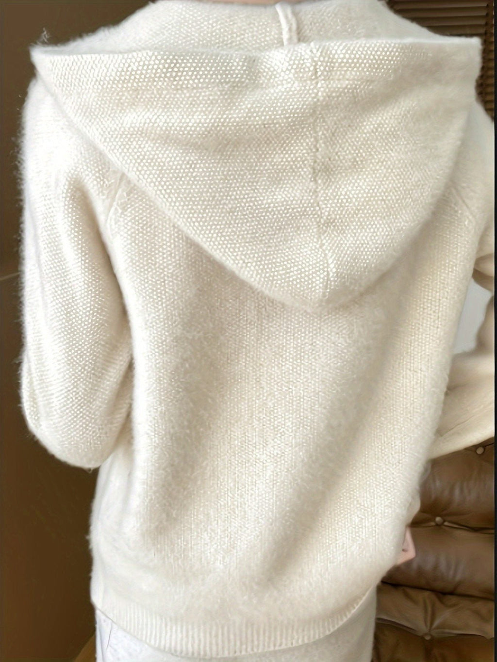 Radmila | Chunky Knit Hooded Cardigan with Zip for Women
