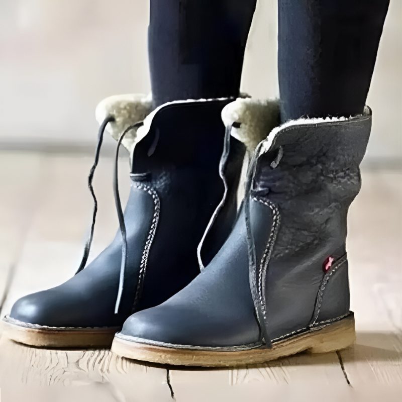 Rafaela | Fur-Lined Lace-Up Winter Boots for Women