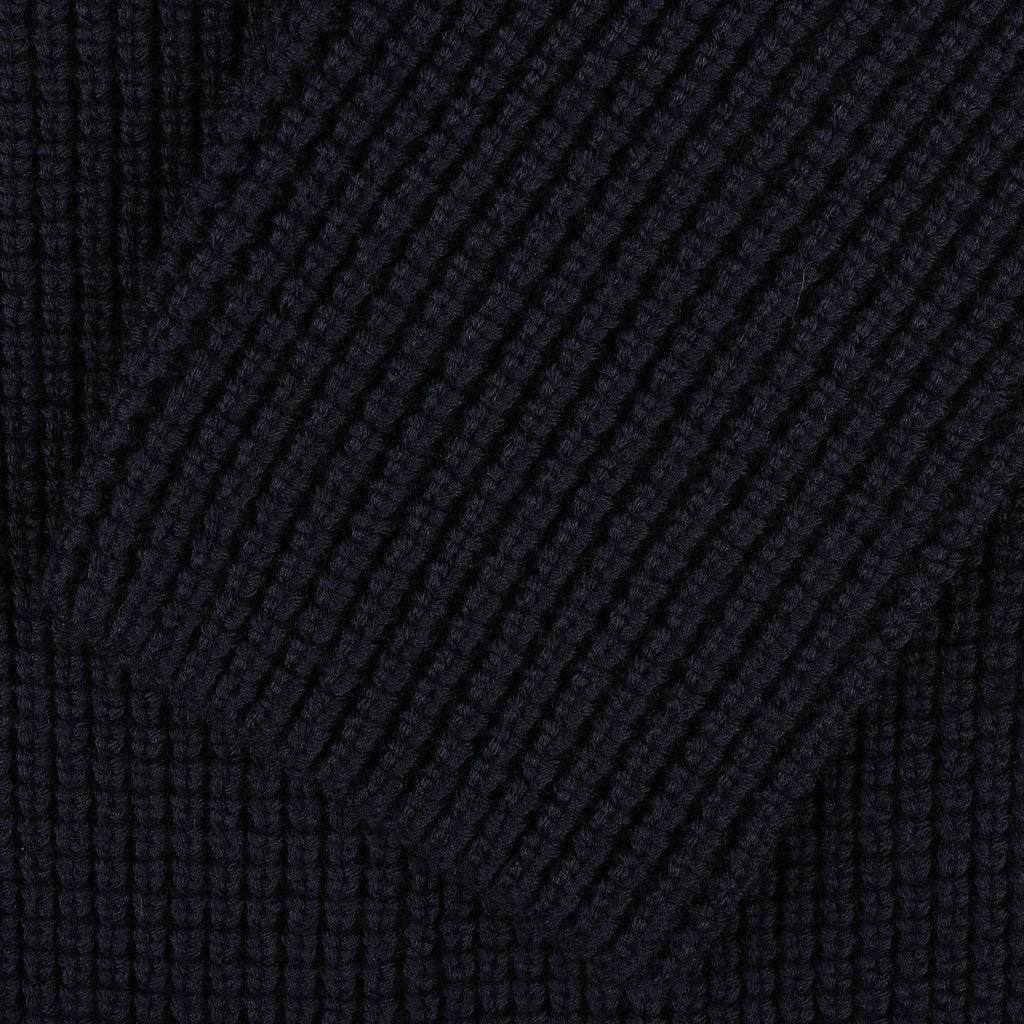 Ribbed Knit Button-Up Cardigan for Men