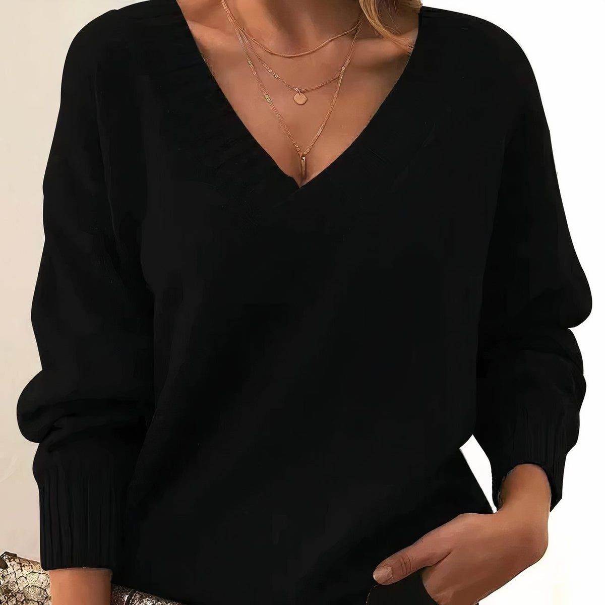 Philippa | Ribbed Knit Roll Neck Sweater for Women