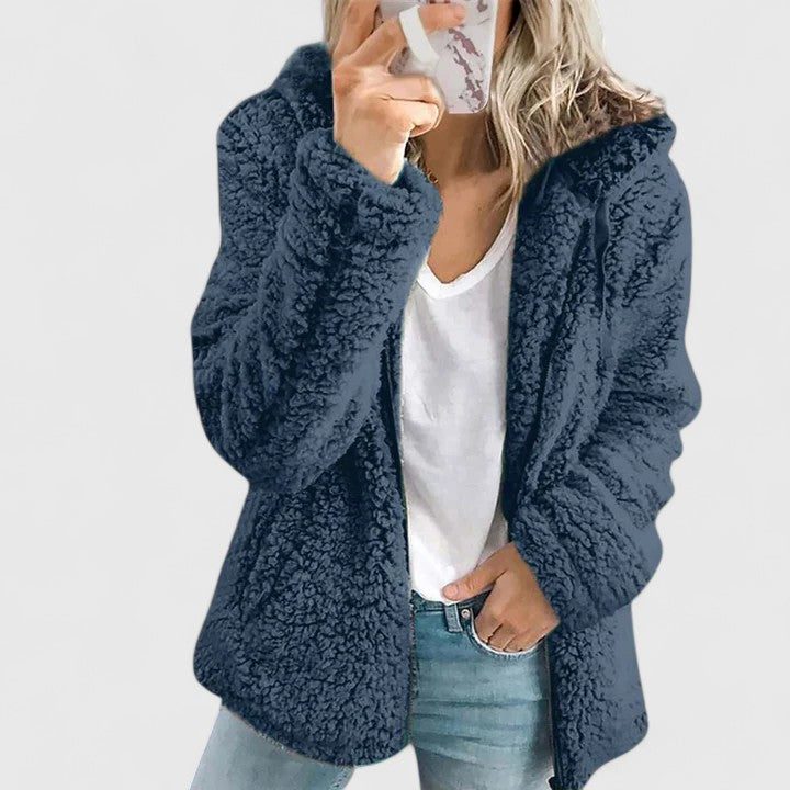 Romina | Plush Faux Fur Jacket for Women