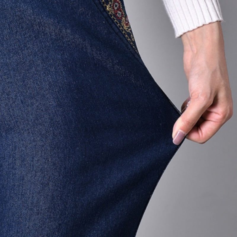 Ronja | Straight Leg Jeans with Elastic Waist for Women