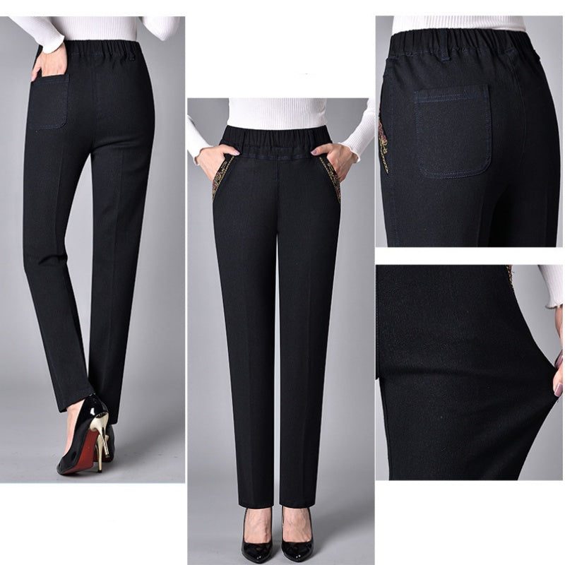 Ronja | Straight Leg Jeans with Elastic Waist for Women