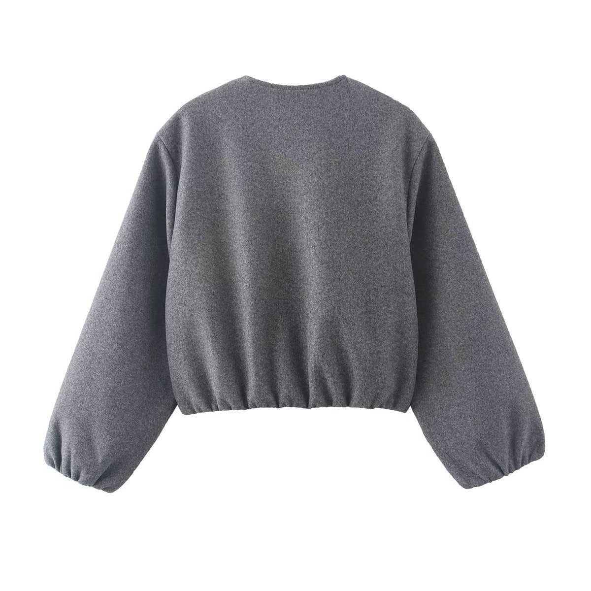 Sade | Cropped Bomber Jacket with Elastic Hem for Women