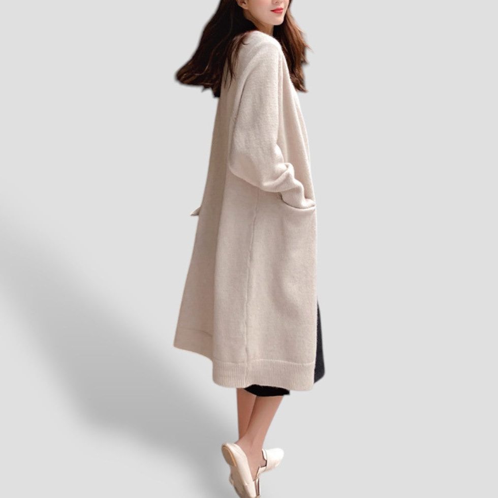 Sade | Cashmere Long Cardigan with Pockets for Women