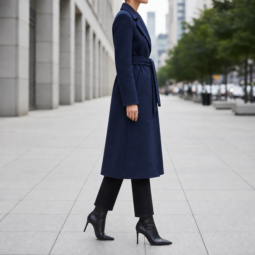 Gallipoli Belted Wool-Blend Overcoat