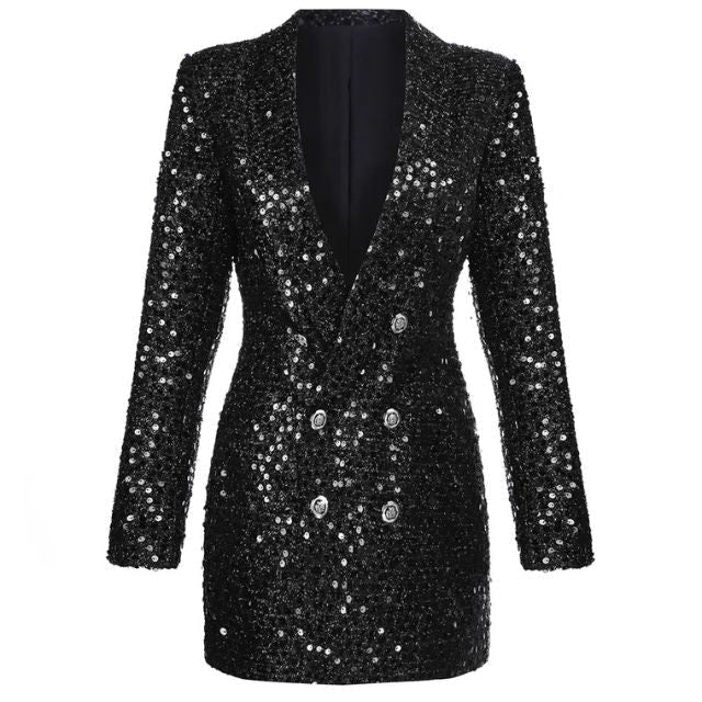 Cato | Sequin Double-Breasted Blazer Dress for Women