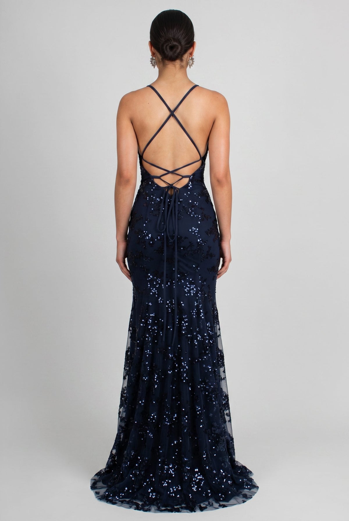 Adriane | Sequin Maxi Dress with Spaghetti Straps for Women