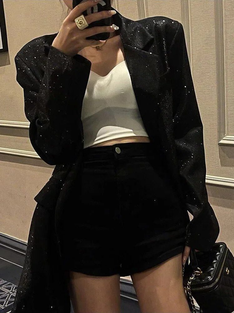 Corisande | Sequin Oversized Blazer for Women