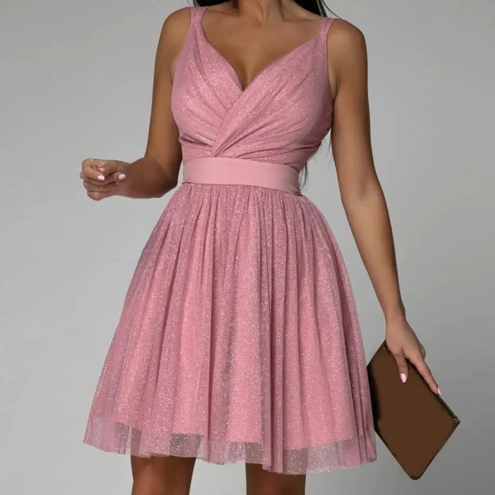 Arlette | Sequin Wrap Midi Party Dress for Women