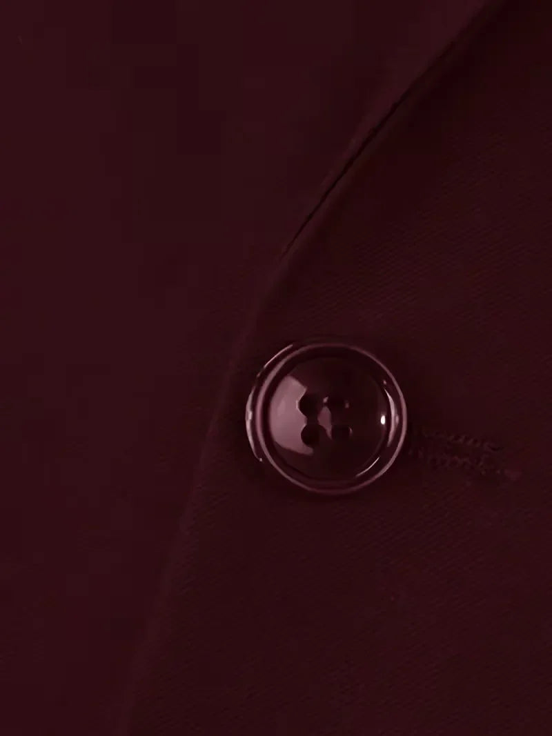 Slim Fit Double-Breasted Three-Piece Suit Set for Men