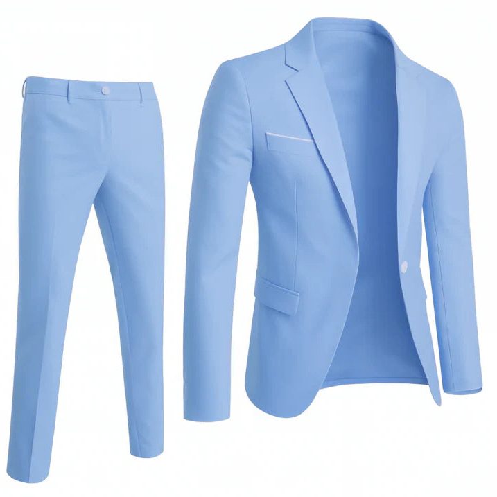 Slim Fit Two-Piece Suit Set for Men