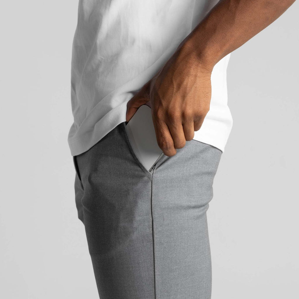 Straight Leg Chino Trousers for Men