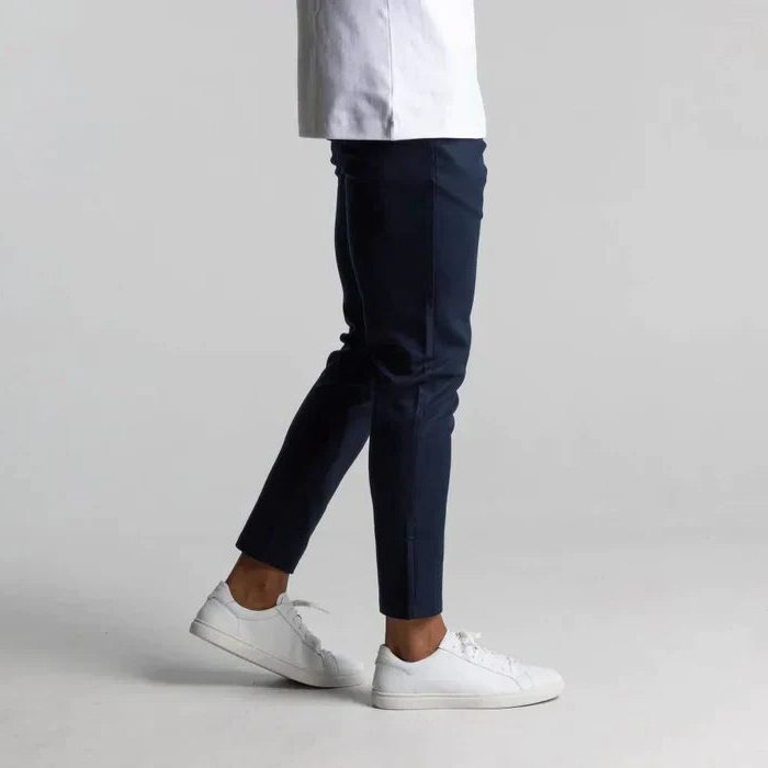 Straight Leg Chino Trousers for Men