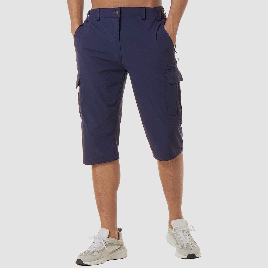 Stretch Fit Cargo Shorts with Welt Pockets for Men