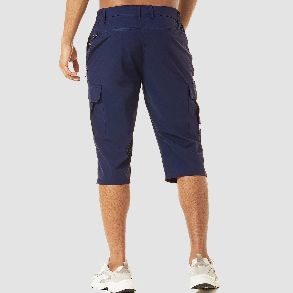 Stretch Fit Cargo Shorts with Welt Pockets for Men