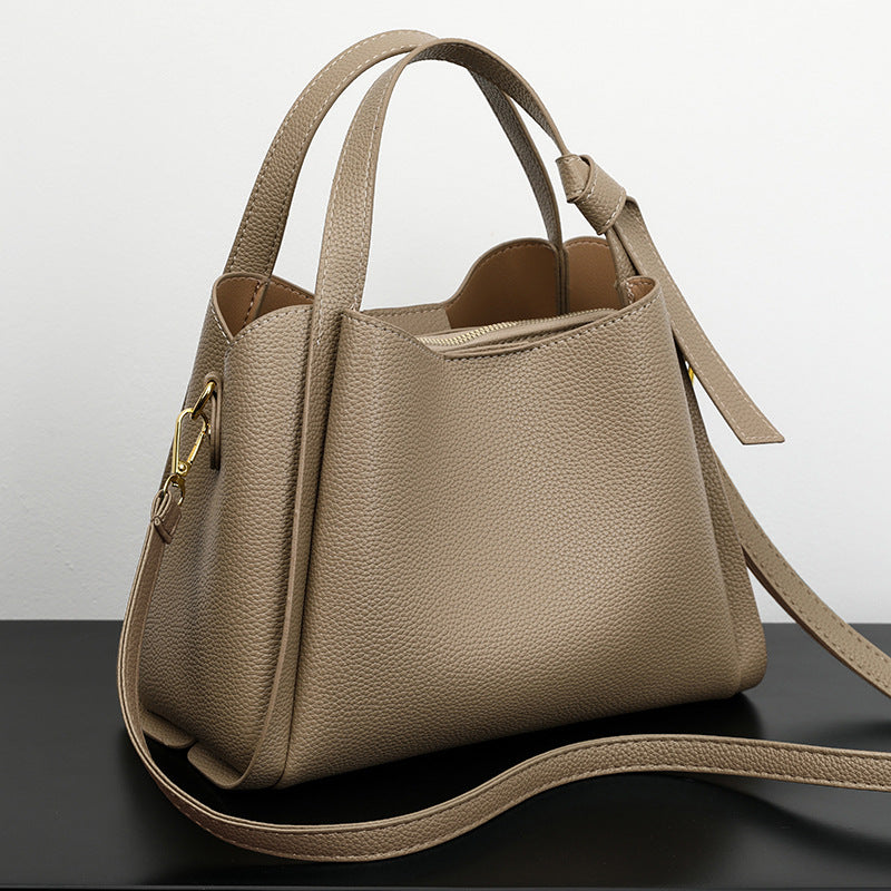 Women's Textured Hobo Handbag with Adjustable Strap
