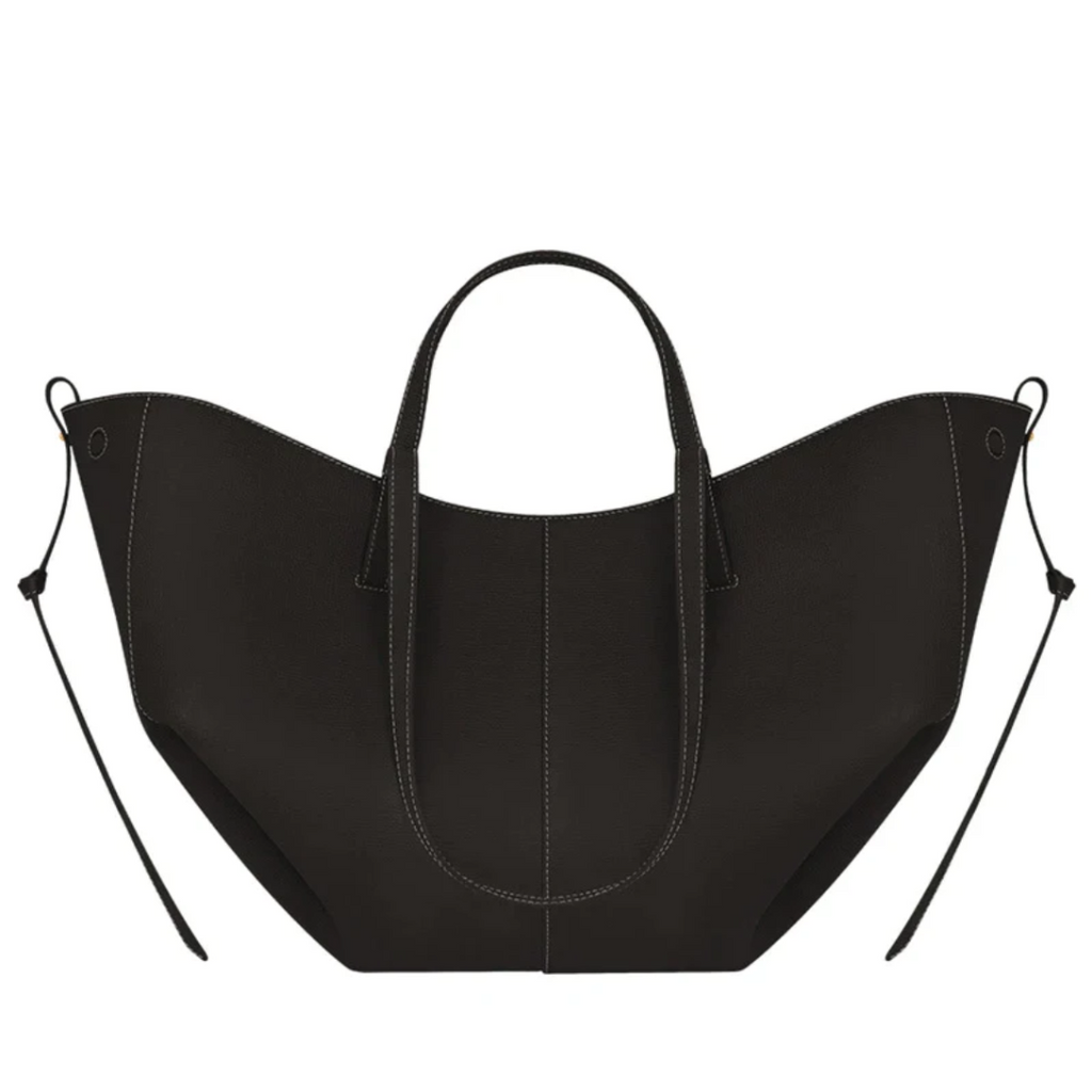 Women's Curved Tote Bag with Adjustable Strap