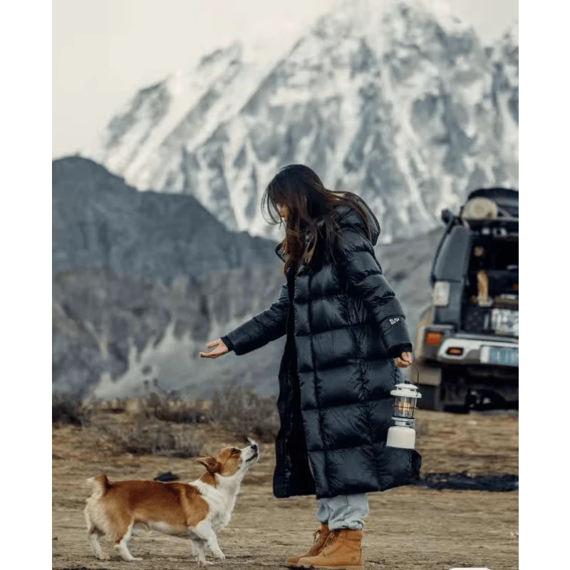 Women's Quilted Puffer Coat Long Length for Winter