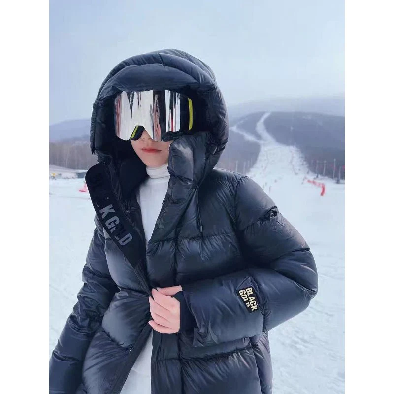 Women's Quilted Puffer Coat Long Length for Winter