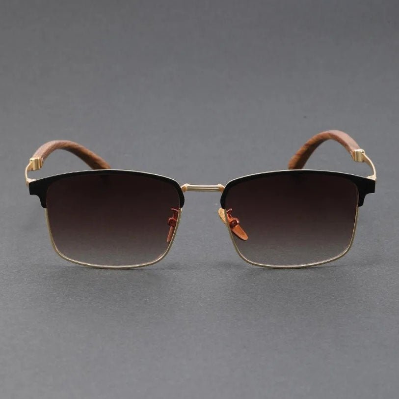 Luna | Women's Polarized UV400 Half-Frame Browline Sunglasses