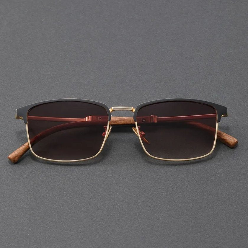 Luna | Women's Polarized UV400 Half-Frame Browline Sunglasses