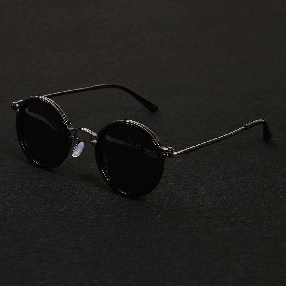 Grace | Women's Polarized Round-Frame Sunglasses With Gold Metal Temples