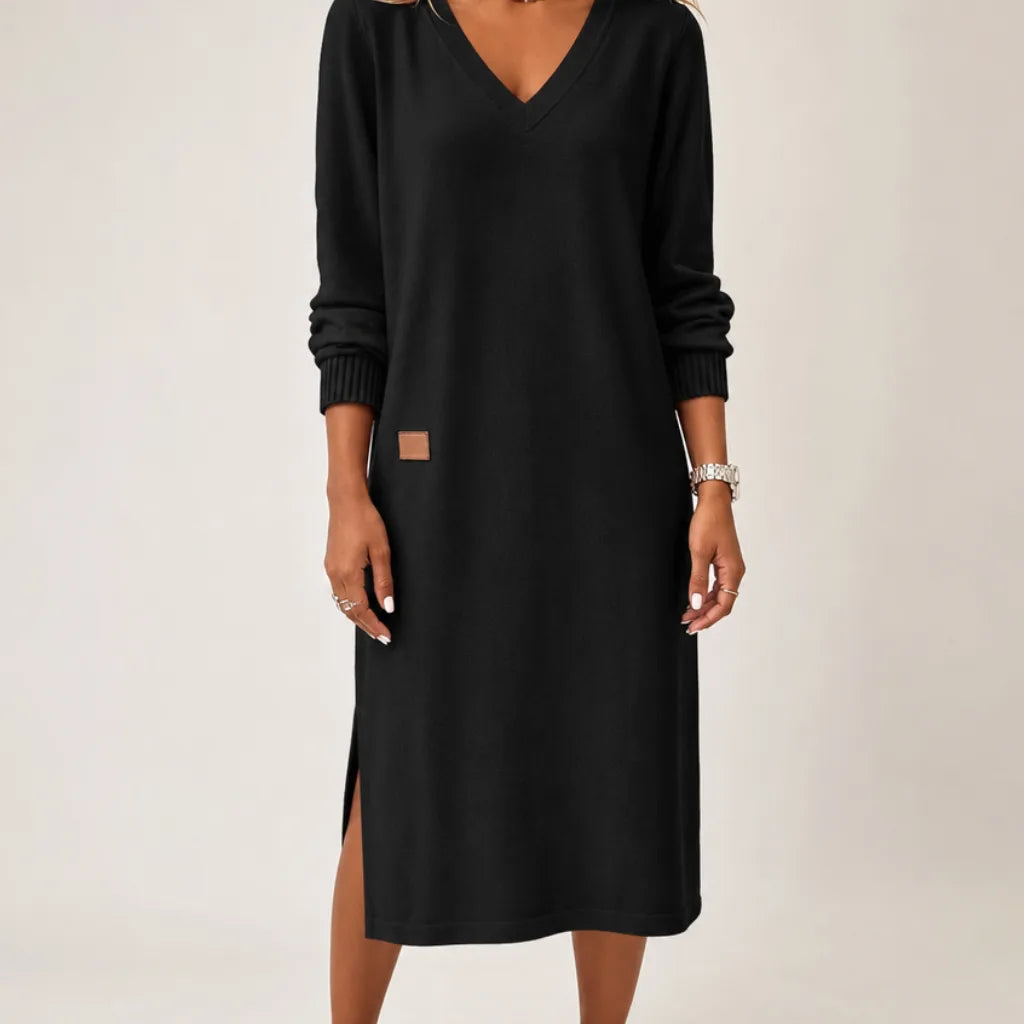 Sylvaine | Women's Comfort Knit Sweater Dress